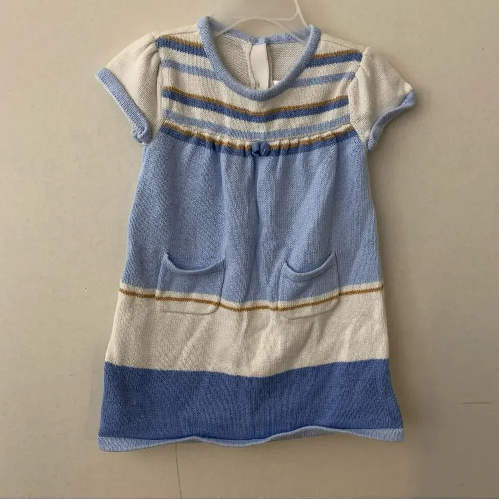 Gymboree Toddler Girl Striped Cap Sleeve Sweater Dress
